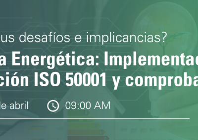 SGS: Webinar sobre eficiencia energética e implementación ISO 50001