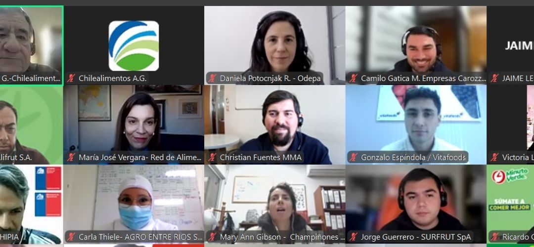 Chilealimentos realiza taller virtual sobre Gestión de Residuos que se enmarca en una meta del proyecto APL V