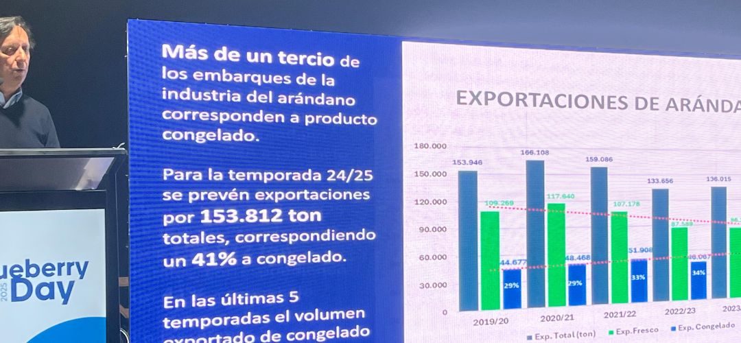 Presidente de Chilealimentos expuso la creciente importancia del congelado en Blueberry Day 2025