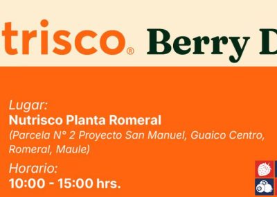 Nutrisco realizará evento Berry Day