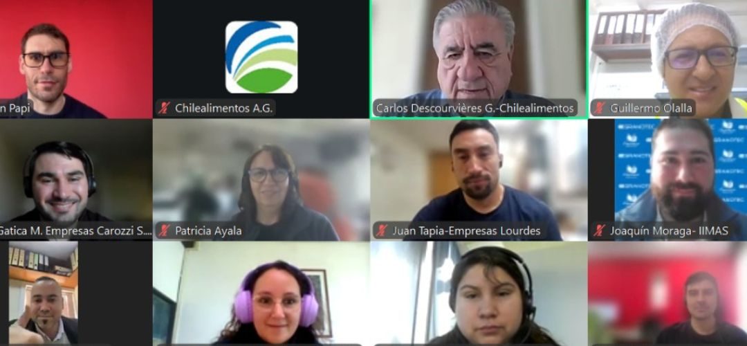 Chilealimentos realizó nueva capacitación en huella del agua en el marco de las metas del APL V