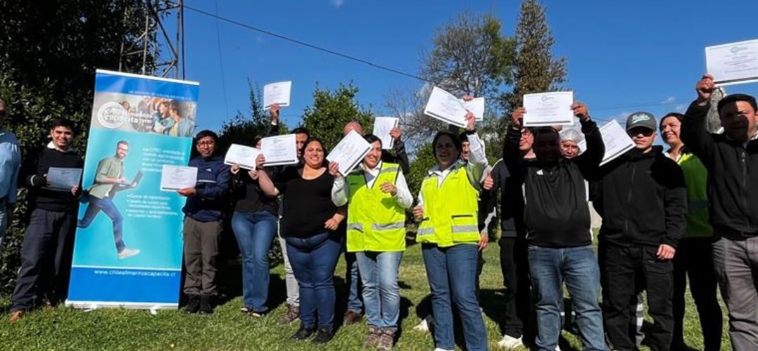 Patagoniafresh fortalece la sustentabilidad entre colaboradores con curso de buenas prácticas impartido por la OTEC Chilealimentos Capacita