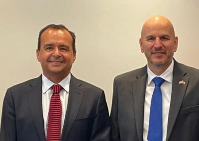 Presidente de Chilealimentos Juan Manuel Mira se reunió con el embajador de EE.UU. en Chile