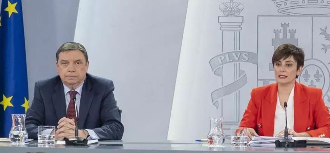 Gobierno de España aprueba ayudas extraordinarias al sector primario por mas 2,8 billones de euros por recientes temporales