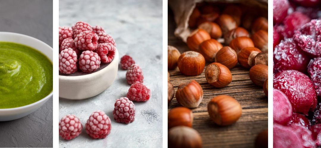 Frambuesas y cerezas congeladas, avellanas y pulpas homogeneizadas destacan entre las exportaciones agroindustriales del primer semestre
