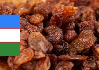 Pasas/Uzbekistán: Exportaciones alcanzan 47.700 toneladas al primer semestre 2026