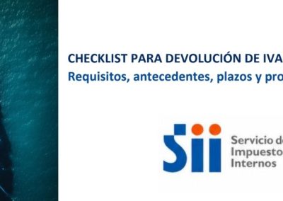 SII: Requisitos a considerar en devoluciones de IVA Exportador