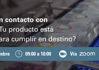 SGS: Webinar sobre las nuevas normativas internacionales de materiales en contacto con alimentos.