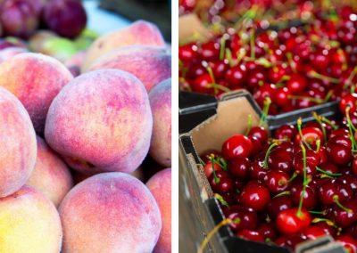 USDA: Producción mundial de duraznos se proyecta en 25 millones de toneladas y las cerezas en 5,4 millones de toneladas para 2026/27
