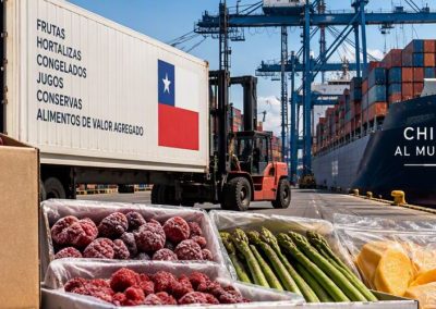 Chilealimentos: Las exportaciones agroindustriales chilenas han crecido 382 % en dos décadas