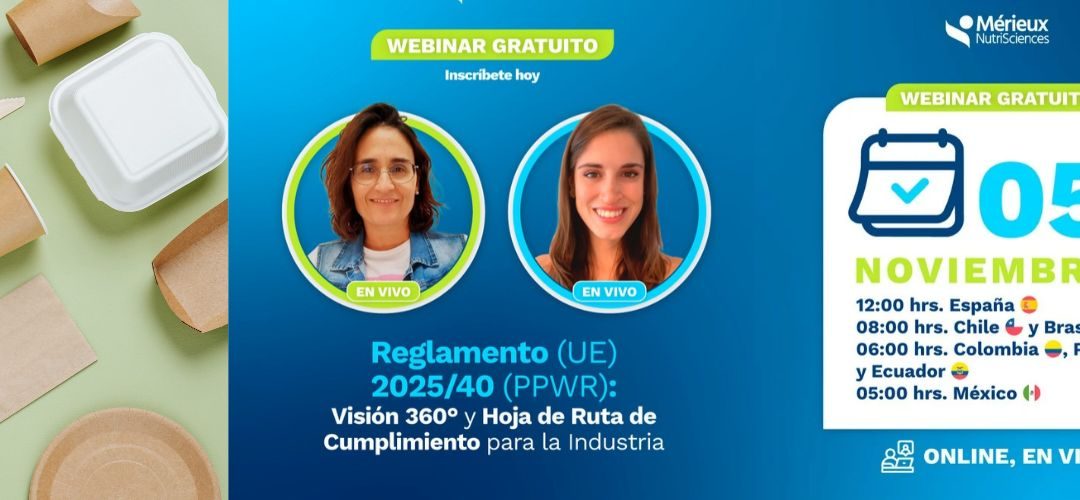 Merieux Nutrisciences realizará webinar que abordará nuevas exigencias de la UE para envases alimentarios